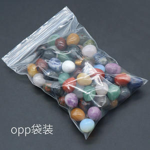 Vente en gros en vrac de 2cm Oeuf en pierre mixte Quartz rose <span class=keywords><strong>Aventurine</strong></span> Chakra Ornements de guérison Cristaux de palmier Décoration intérieure Cadeaux Feng Shui - Product Image 2