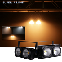 Projecteur de scène double COB 100W DMX512 blanc chaud et blanc froid pour éclairage de scène et de fête