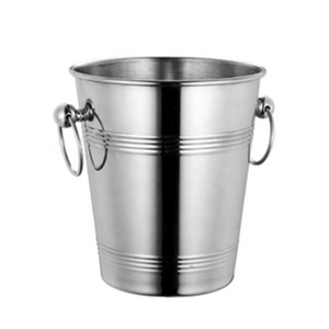 Seau à glace isotherme moderne en acier inoxydable de 5 litres, double paroi, portable, pour boissons, idéal pour le camping et les bars, garde la glace congelée plus longtemps - Product Image 4