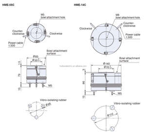 SHINKO(<span class=keywords><strong>SINFONIA</strong></span>) PIÈCES ALIMENTATEUR HME-08C 100V/110V Vibration Drive Base - Product Image 3