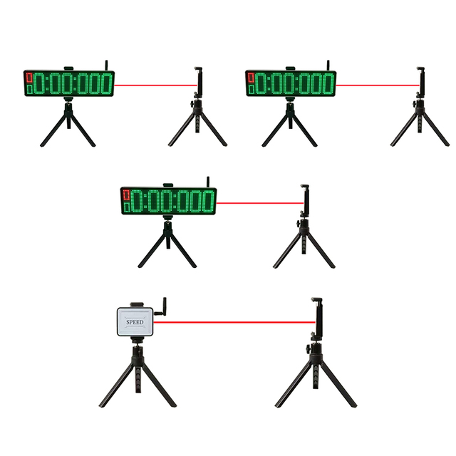 High Precision Laser Timer Timing Device for Athletics, Fitness, and Races