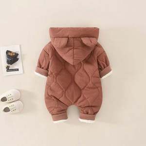 Mono de Forro Polar Cálido con Capucha de Conejo para Bebé Recién Nacido, Niña o Niño, Traje de Nieve - Product Image 4