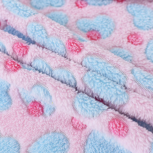 Hai Mặt In Flannel Nhung Vải Jacquard Nhung Mềm BOA Vải Chấm Sang Trọng Vải Dệt Kim Cho Đồ Ngủ Và Chăn - Product Image 5