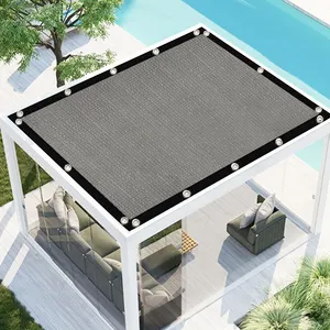 90% quadrato impermeabile UV Block 12'x16'parasole vela per Patio giardino giardino giardino baldacchino negozio all'aperto su misura