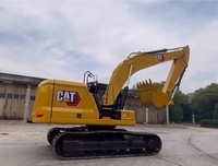 Excavatrice sur chenilles Caterpillar 320GC d'occasion 2016, 20 tonnes, avec moteur, boîte de vitesses, pompe Kawasaki et composants de roulement