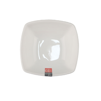 Bol à riz carré en céramique porcelaine super blanche bol à soupe et pop-corn avec assiette caractéristique plat