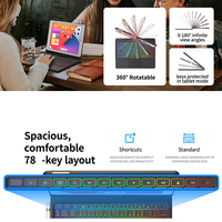 Casing Keyboard untuk iPad Mini 6/7 - Trackpad - Casing Nirkabel dengan Keyboard untuk iPad Mini Generasi ke-6 Warna Backlit