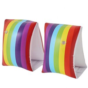 Brazaletes Inflables de Natación con Diseño de Arcoíris, Ideales para Niños y Adultos Durante la Natación - Product Image 2