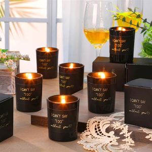 Bougie parfumée personnalisée promotionnelle en gros, ensemble cadeau de Noël de luxe en cire de soja - Product Image 5