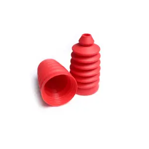 High quality red rubber bellow EPDM dusting plug sealing sleeve silicone rubber Dust cover rubber seal gasket maker silicone