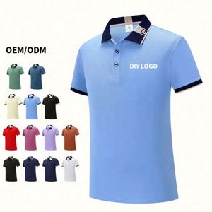Sense of New Technology Popular Men's Polo <b>Shirts</b> Summer Ice Silk Fabric T <b>Shirts</b> Anti-Pilling With Custom Logo - Product Image 2