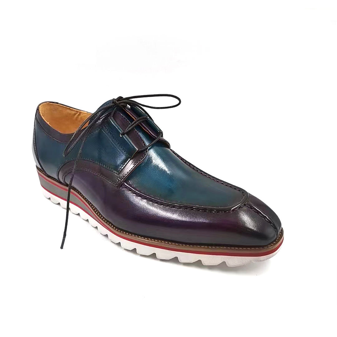 Zapatos de vestir para hombre, calzado masculino informal, auténtico,  italiano, hecho a mano, negocios, estilo cómodo