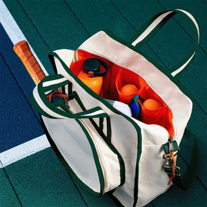 Tennis Bag Canvas Large Capacity Portable Racket Bag For Outdoor Sports <b>Badminton</b> Table Tennis - Product Image 2