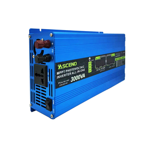 เครื่องแปลงไฟไฮบริดพลังงานแสงอาทิตย์แบบ Modified Sine Wave 12V 220V พร้อมตัวควบคุม MPPT 650W-1200W สำหรับระบบออฟกริด รุ่น SAS-1000AL+PWM, SAS-2000AL+MPPT, S - Product Image 4