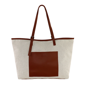 Bolso Tote de Lona Encerada Resistente con Bolsillo y Cremallera, Proveedor Senda Vietnam, Estilo Gentle Woman - Product Image 1