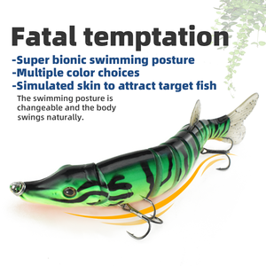 New Style 9 Segment Swimbait 20cm 65.2g Multi Jointed Fishing Lure Sinking Hard Bass Bait Fishing Tackle sezione pike lure - Product Image 6