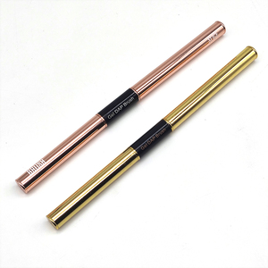 Top qualité Double tête ongles constructeur Poly Gel brosse or métal multi-fonction épais Nylon cheveux ongles UV Gel brosse avec spatule - Product Image 6