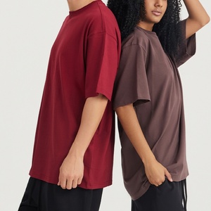 Custom Graphic Logo Drop Shoulder Unisex Regular Fit Knitted 100% Cotton Digital Print Short Sleeve T-Shirt Wholesale for Men - Product Image 2