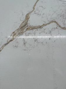 Tấm đá thạch anh trắng Calacatta chất lượng cao, tấm đá thạch anh nguyên bản Calacatta, màu trắng và vàng - Product Image 6