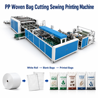 Machine automatique de découpe, couture et impression de sacs tissés en PP pour la fabrication de sacs de riz, de ciment, d'engrais et d'aliments pour animaux