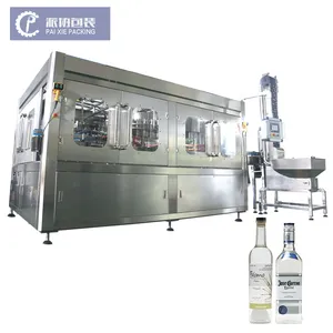 Automatic Bottle Alcoholic Beverage Whisky Aseptic Food Oil Wine Packaging Liquid Filling Machine