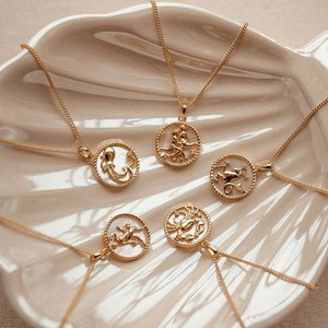 Venta al por Mayor de Dijes del Zodiaco Chapados en Oro de 18K, Joyería de Moda, Collar de Acero Inoxidable con los 12 Signos del Zodiaco para <span class=keywords><strong>Mujer</strong></span> - Product Image 3