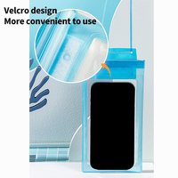 Pochette étanche pour téléphone portable en PVC à trois couches pour les sports nautiques en plein air, sac étanche universel transparent IPX8