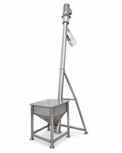 Convoyeur à vis en acier inoxydable de qualité alimentaire, élévateur spiralé pour matériaux en poudre et granulés - Product Image 1