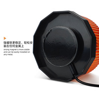 Luz de Advertencia de 60 LED, Luz Estroboscópica para Montacargas, Luz de Emergencia Intermitente para Autobús Escolar, Luz de Techo Magnética Intermitente, 12V-24V, 30W LED