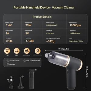 <span class=keywords><strong>Aspirateur</strong></span> à main sans sac avec moteur sans balais pour voiture <span class=keywords><strong>et</strong></span> usage domestique, <span class=keywords><strong>petit</strong></span> souffleur de poussière électrique gonflable - Product Image 2