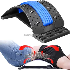 Lumbar Support Spine Deck Stretcher Back Cracker Device with Magnet Points for Muscle Pain Relief