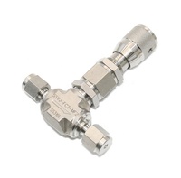Valve de dosage manuelle de précision à micro-régulation en acier inoxydable pour réglage fin