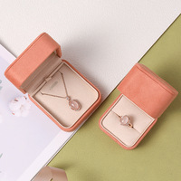 Boîte de présentation de luxe Boîte d'emballage de bijoux en velours pour bracelet, collier, bague et pendentif pour magasin