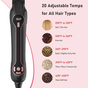 Fer à boucler professionnel chauffant portable Air Spin Curl pour tous types de cheveux, baguette de bouclage automatique rotative de 25 mm - Product Image 2