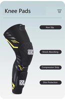 Sports course à pied randonnée football athlétique musculation genouillères orthèse chaussettes sans pied pour le soulagement des douleurs articulaires