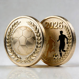 عملات تذكارية لنجوم كرة القدم لمباريات 2026، هدايا للمشجعين - Product Image 2