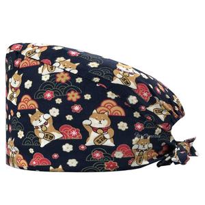 Surgical Cap Plain <b>Black</b> Blank Adjustable Christmas New Year Uniform Scrubs Nursing Cap Dental Cotton <b>White</b> Nurse Men Scrubs <b>Hat</b> - Product Image 2