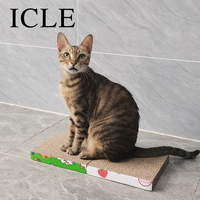 Panneau OEM bon marché d'usine Panneau à gratter interactif pour coin de chat Tampon à gratter en carton ondulé