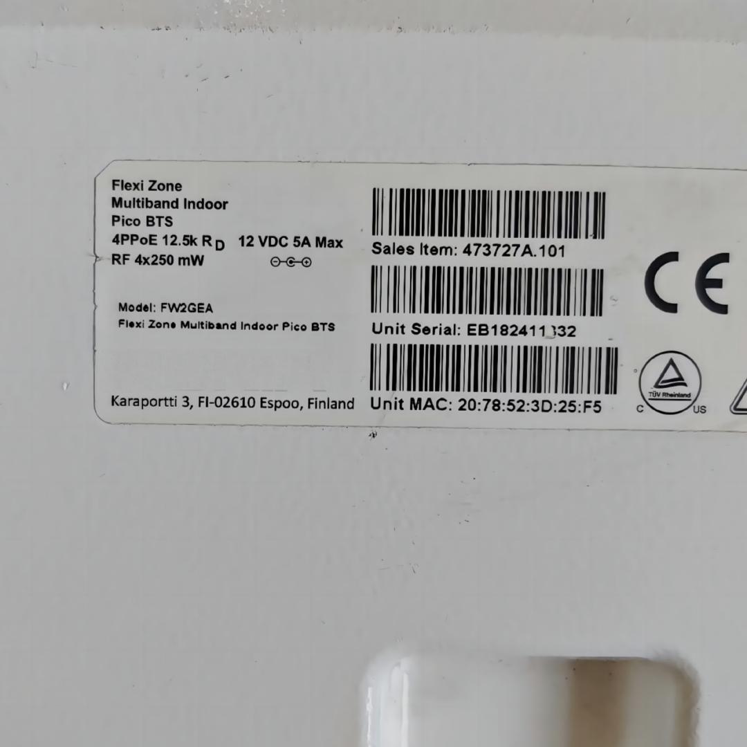 Flexi Zone Multiband Indoor Pico BTS FW2GEA 473727A - Digital
