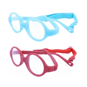 <span class=keywords><strong>Occhiali</strong></span> <span class=keywords><strong>da</strong></span> <span class=keywords><strong>Vista</strong></span> TR90 di Alta Qualità Ecologici Montatura Rotonda Flessibile Senza Cerniere con Cinturino Regolabile per Neonati - Product Image 1