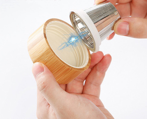 <span class=keywords><strong>13OZ</strong></span> thủy tinh borosilicate trà Flask chai nước với nắp tre và thép không gỉ lọc cho cà phê & Bộ trà - Product Image 2