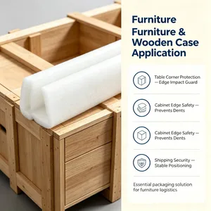 Protector de Esquinas de Espuma EPE en Forma de U, Revestimiento Interior Protector de Bordes para Cajas de Madera y Muebles - Product Image 6
