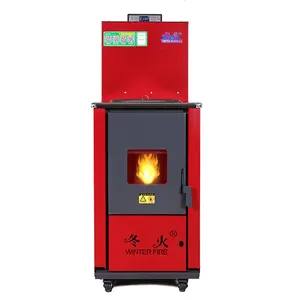 Save material blast furnace iron fireplace hydro automatic feeding wood biomass pellet stove fireplace wood pellets for cooking