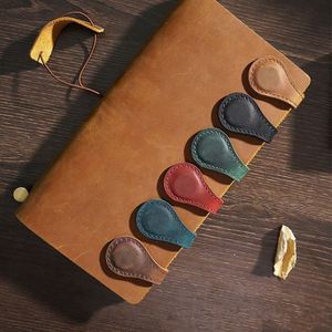 Personalized Custom Logo Magnetic Leather <b>Bookmark</b> Vintage Folded Book Mark for Reading Lovers - Product Image 3
