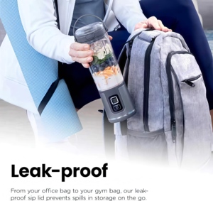 Frullatore Portatile Senza Fili Blast da 18oz. Contenitore compatto con chiusura automatica per frullati, senza BPA, con coperchio a prova di perdite e beccuccio. - Product Image 5