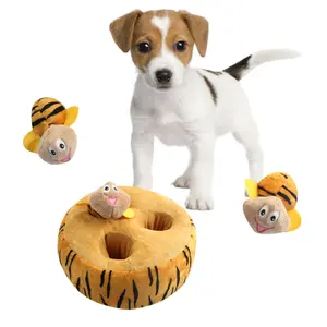 Toptan Pet ürün gizlemek ve aramak arılar yuva köpek çiğneme peluş Plush ses peluş oyuncak özelleştirilmiş köpek gıcırtılı oyuncak Pet peluş oyuncak s - Product Image 1
