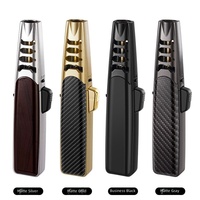 Briquet torche à flamme jet coupe-vent au butane, design moderne, personnalisé, pour tabac et cigares, vente en gros usine