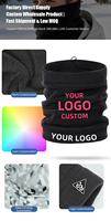 Cache-cou en polaire Aurora avec logo imprimé personnalisé, résistant au vent, multi-usages, cache-cou, balaclava, couvre-visage pour le ski, la moto et les activités de plein air
