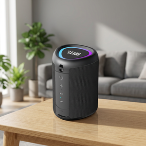 Altavoz Portátil Pequeño TWS con Sonido Envolvente Estéreo 5.3, Resistente al Agua IPX4, Batería, LED RGB, Conexión Tipo C, AUX, Tarjeta TF, 5W Inalámbrico - Product Image 2