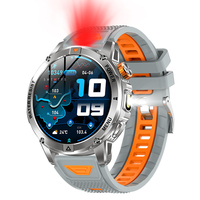 Montre connectée AK93 1,53 pouces pour hommes, bracelet en silicone, étanche IPX8, plus de 100 modes sportifs, moniteur de fréquence cardiaque et SpO2, interface utilisateur élégante, directement de l'usine